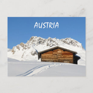 Postal Invierno de Austria en los Alpes de Lech am Arlber