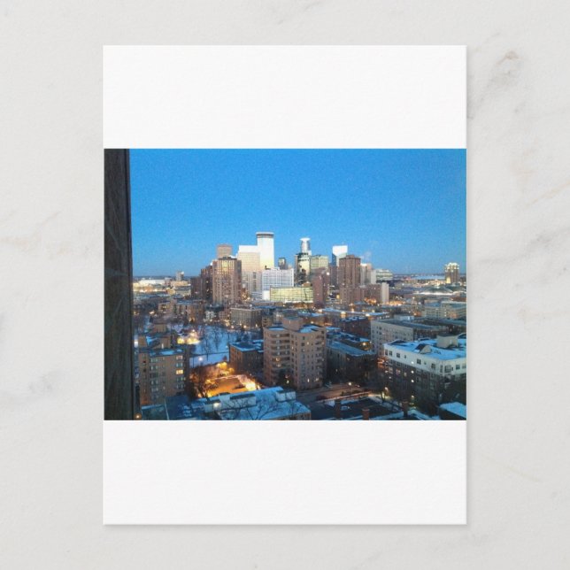 Postal Invierno de Minneapolis (Anverso)