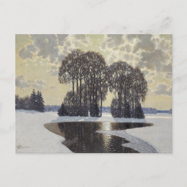 Postal Invierno (de Vilhelms Purvitis) (Anverso)