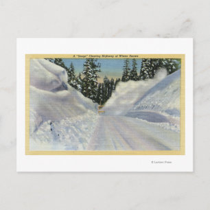 Postal Invierno del Snogo "Snogo" de la nieve de vaca