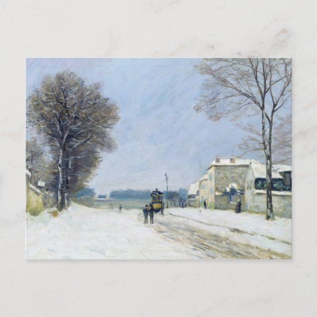 Postal Invierno, efecto Nieve, 1876 (Anverso)