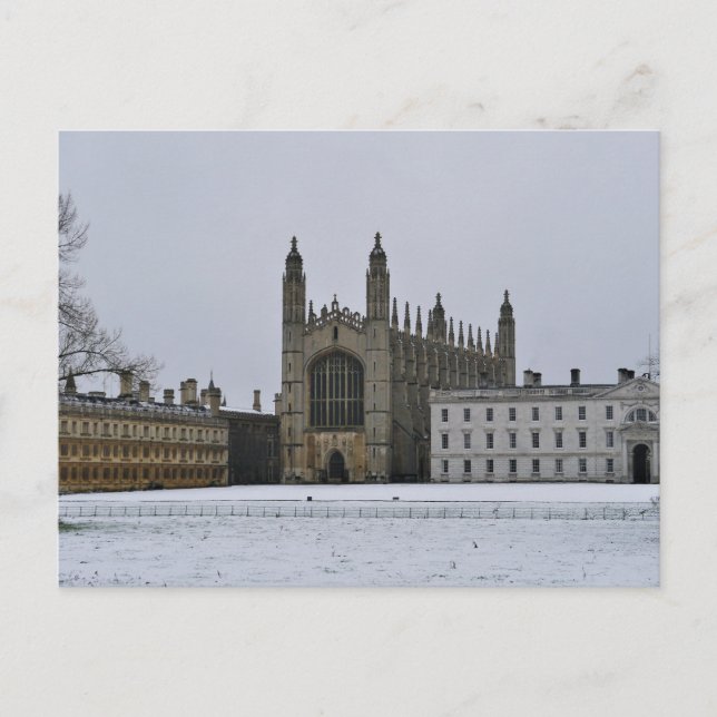 Postal Invierno en Cambridge, Reino Unido (Anverso)