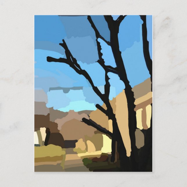 Postal Invierno en Cherry Tree Street (Anverso)