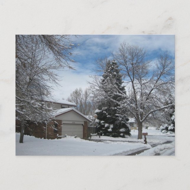Postal Invierno en Colorado (Anverso)
