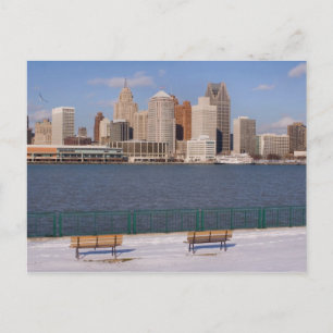 Postal invierno en detroit