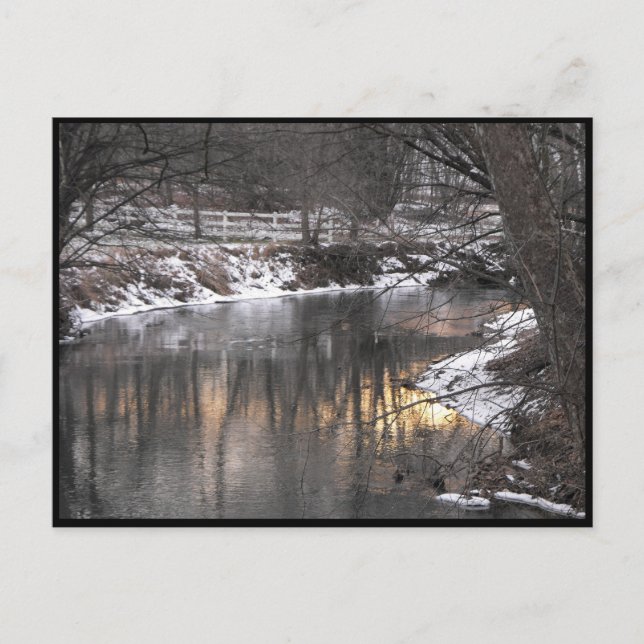 Postal ~ Invierno en el condado de Lancaster ~ 1 (Anverso)