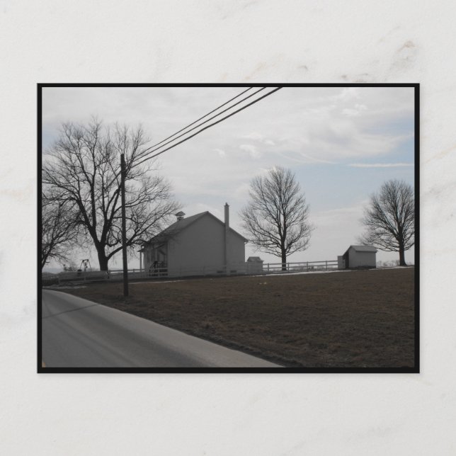 Postal ~ Invierno en el condado de Lancaster ~ 20 (Anverso)