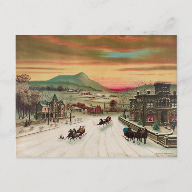 Postal Invierno En El País (Anverso)