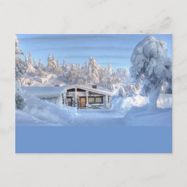 Postal Invierno en el Polo Norte (Anverso)