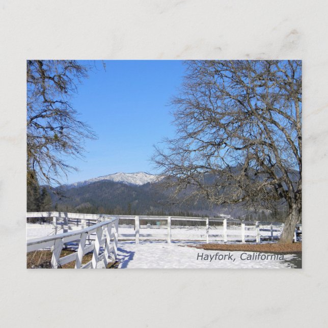 Postal Invierno en el valle..... (Anverso)