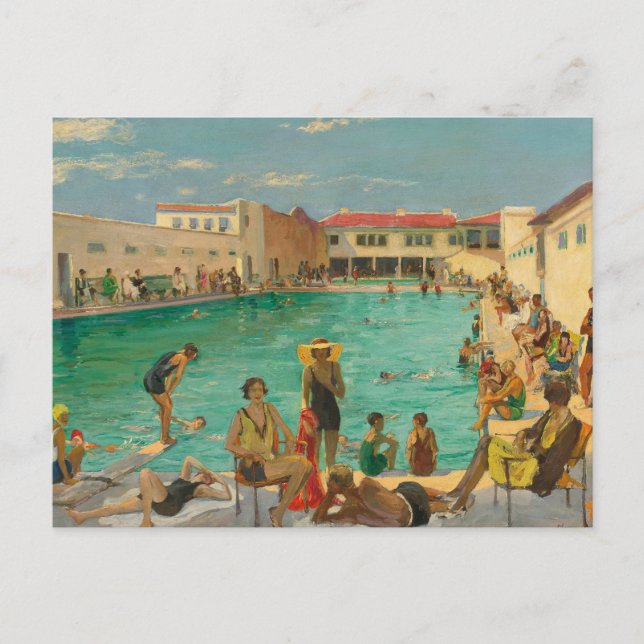 Postal Invierno en Florida | Sir John Lavery (Anverso)