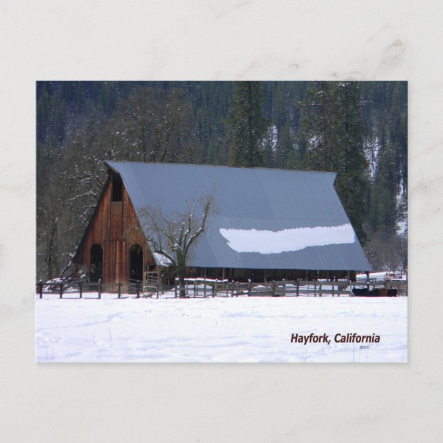 Postal Invierno en las montañas..... (Anverso)