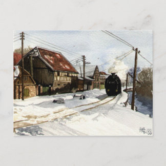Postal Invierno en las montañas Harz