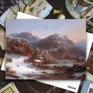 Postal Invierno en las montañas por Régis François Gignou