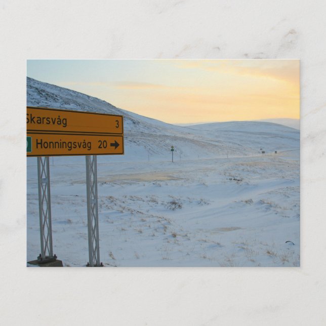 Postal invierno en Noruega (Anverso)