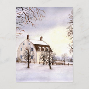 Postal Invierno en Nueva Inglaterra