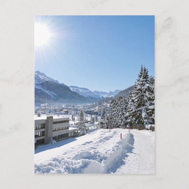 Postal Invierno en St. Moritz (Anverso)