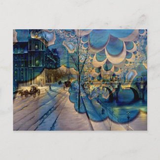 Postal Invierno fantástico en París