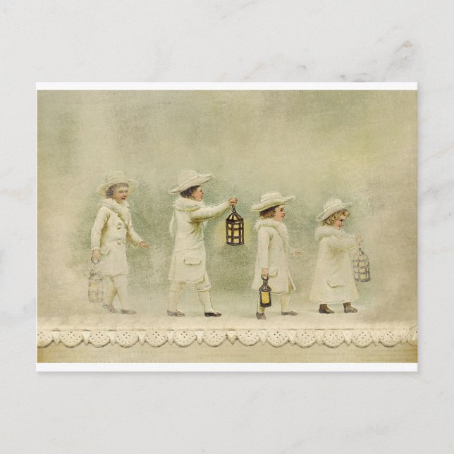 Postal Invierno vintage (Anverso)