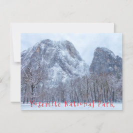 Postal Invierno Yosemite
