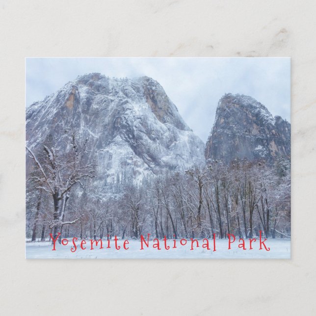 Postal Invierno Yosemite (Anverso)