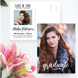 Postal Invitación/invitación de graduación de fotos