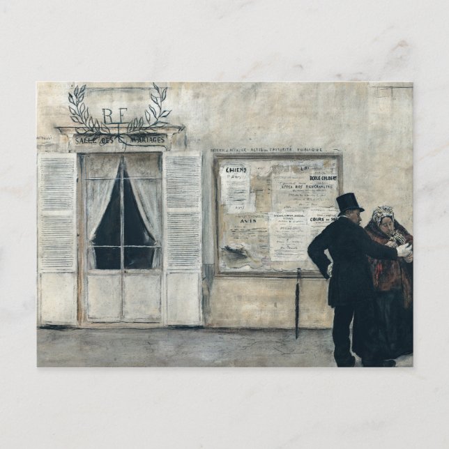 Postal Invitados en espera de la ceremonia del Boda (Anverso)