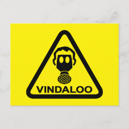 Postal Invitan a Fiesta de comida divertida con curry noc