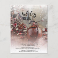Invitati de la cena navideña de Rusty Bells Holly