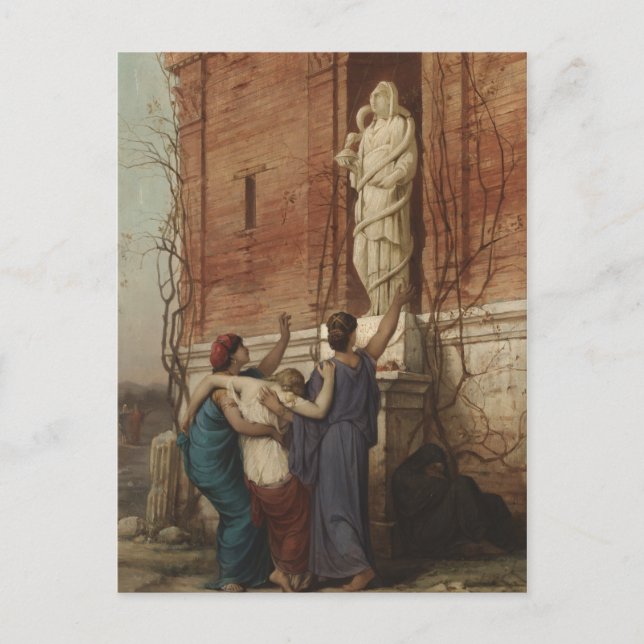 Postal Invocación a la diosa Hygieia, 1862 (Anverso)