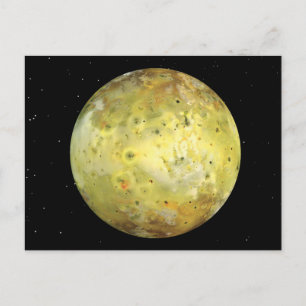 Postal Io Luna volcánica de Júpiter