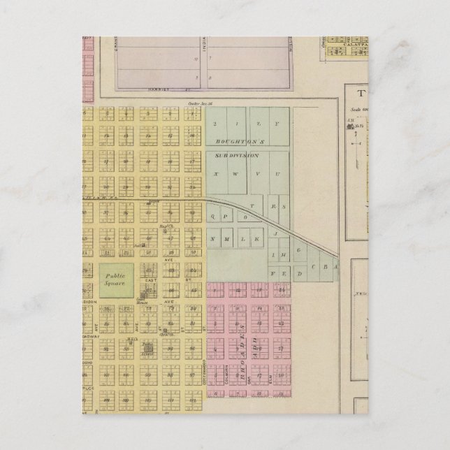 Postal Iola, Torrance y Kellogg, Kansas (Anverso)