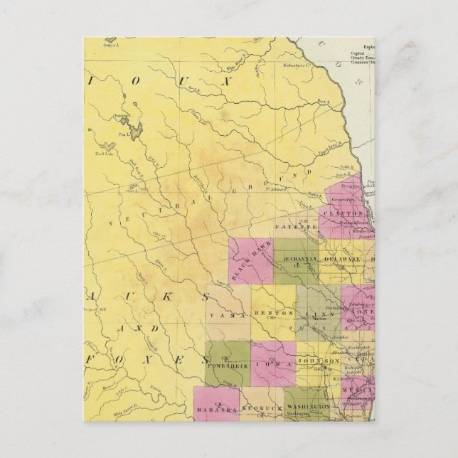 Postal Iowa 7 (Anverso)