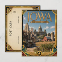 Iowa Art Deco Vintage Edad de Oro