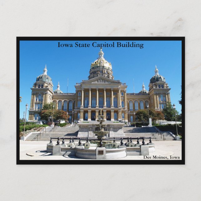 Postal Iowa Capitol (Anverso)