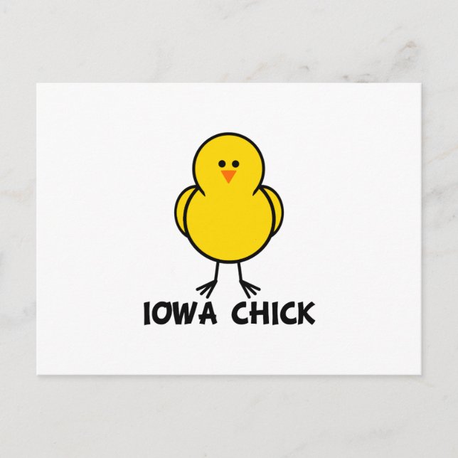 Postal Iowa Chick (Anverso)