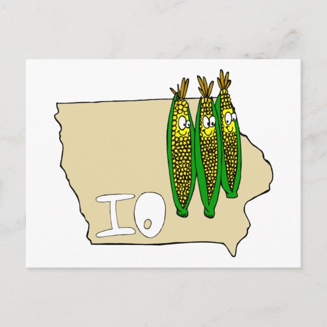 Postal Iowa Corn Fields (Anverso)