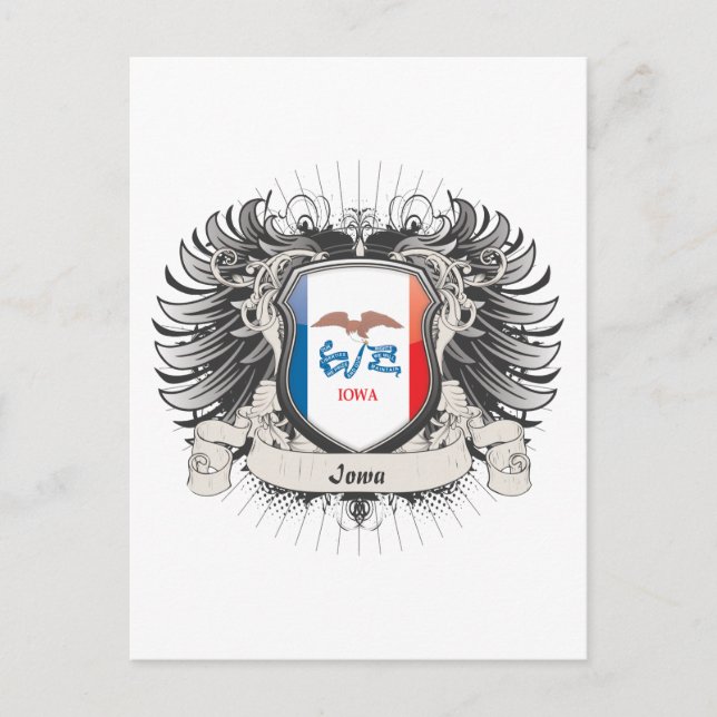 Postal Iowa Escudo (Anverso)