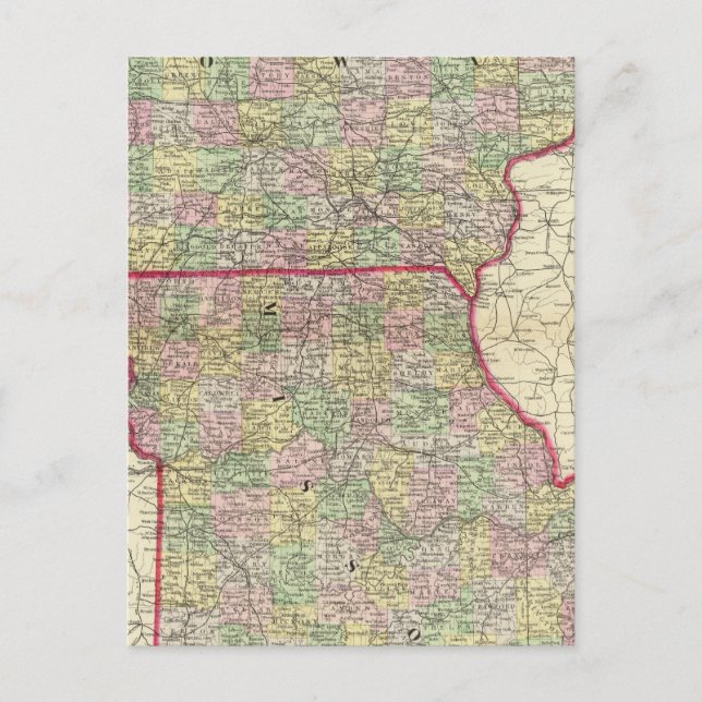 Postal Iowa, Missouri (Anverso)