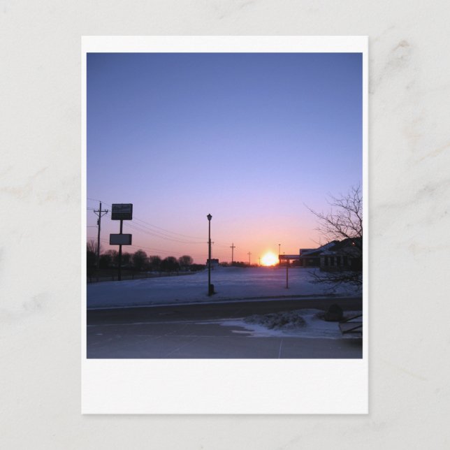 Postal Iowa Morning (Anverso)