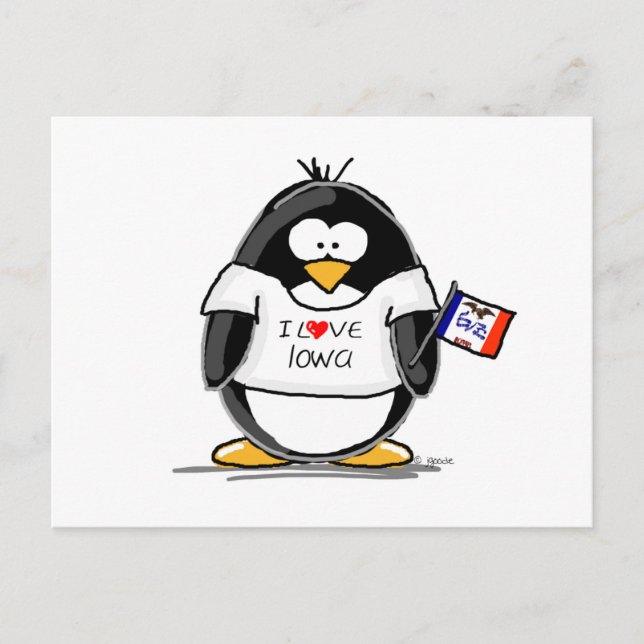 Postal Iowa Penguin (Anverso)