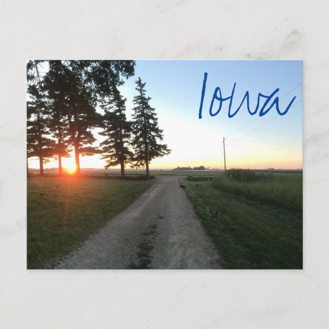 Postal Iowa Postcard (Anverso)