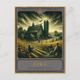 Postal Iowa | Postcarta de arte gótico