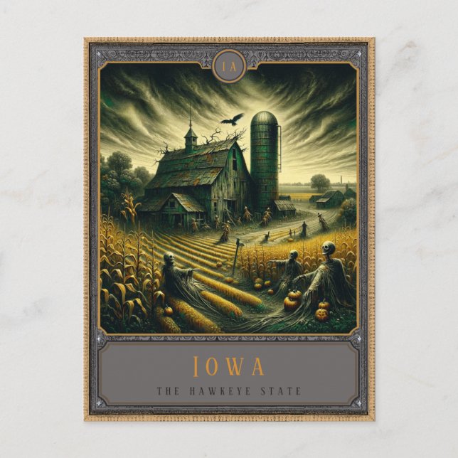 Postal Iowa | Postcarta de arte gótico (Anverso)