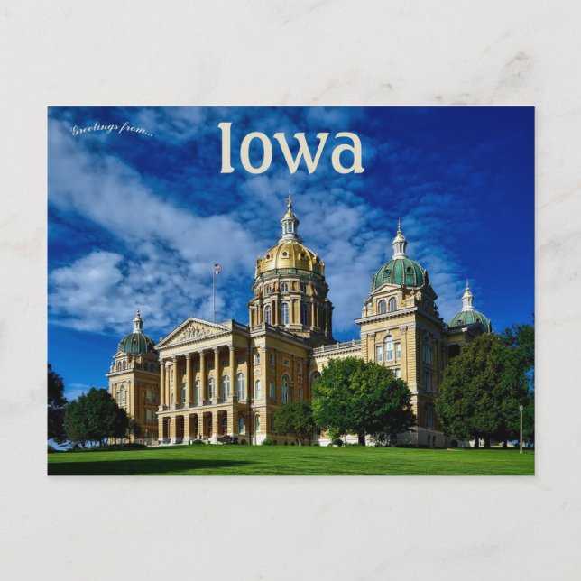 Postal Iowa State Capitol (Anverso)