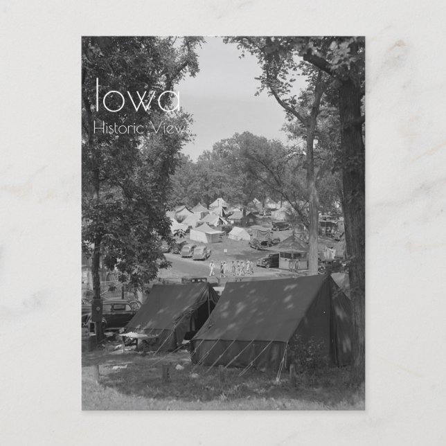 Postal Iowa State Fair Tent City 1939 (Anverso)