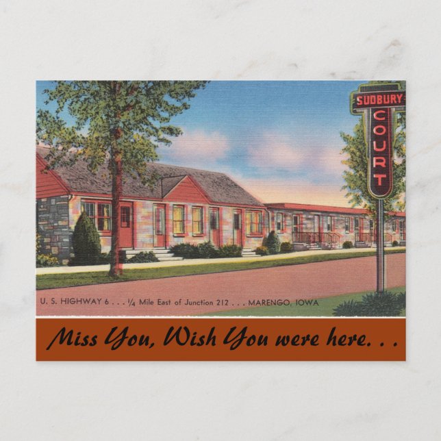 Postal Iowa, Sudbury Court, Marengo (Anverso)