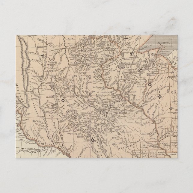 Postal Iowa, Wisconsin (Anverso)
