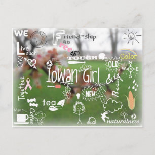 Postal Iowan Chica Post-card