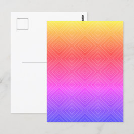 Postal Ipanema Arcoiris Hipnótico Diamante Arte Pop Moder